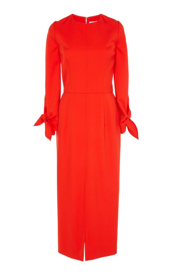 Carolina Herrera Long Sleeve Sheath Dress