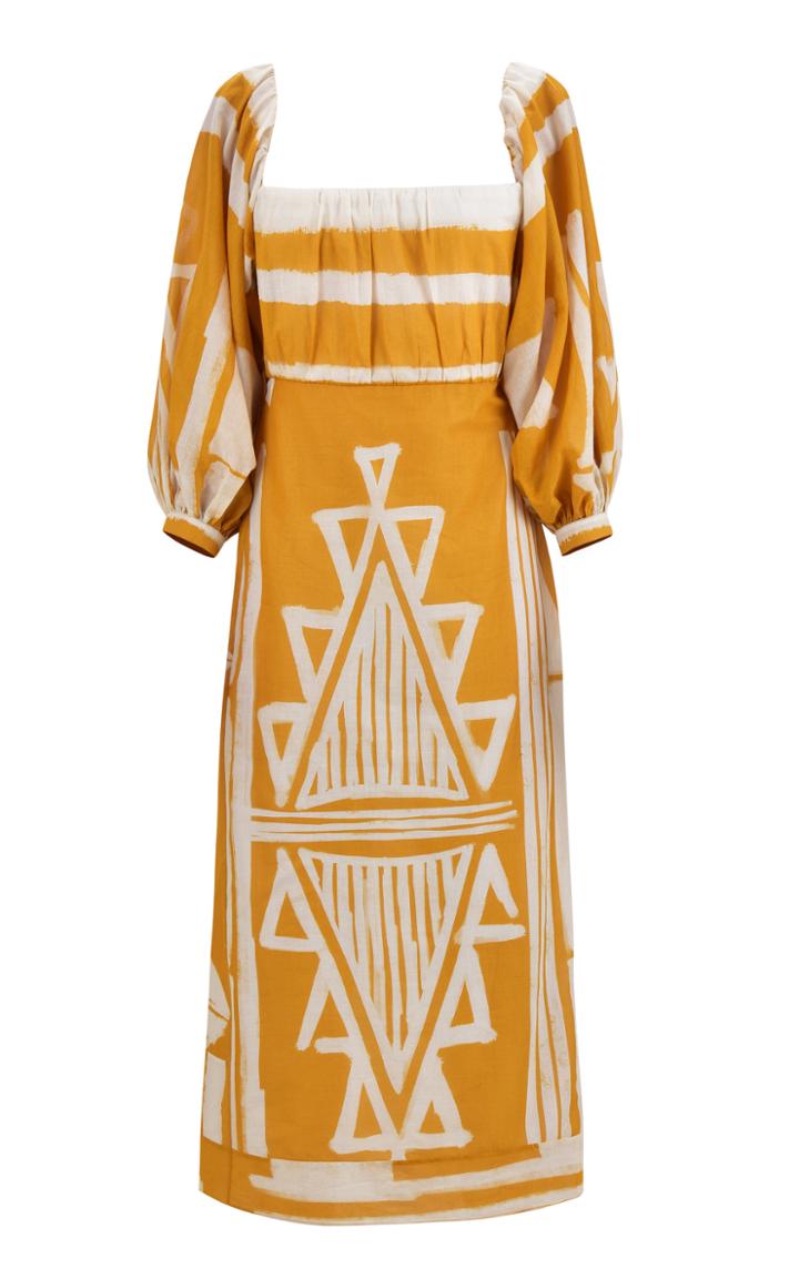Moda Operandi Johanna Ortiz Culture Charm Printed Cotton Midi Dress