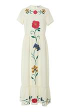 Red Valentino Floral Embroidered Dress