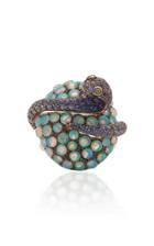 Wendy Yue Opal And Champagne Diamond Ring Size: 6.75