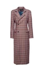 Anouki Wool Blend Checkered Coat
