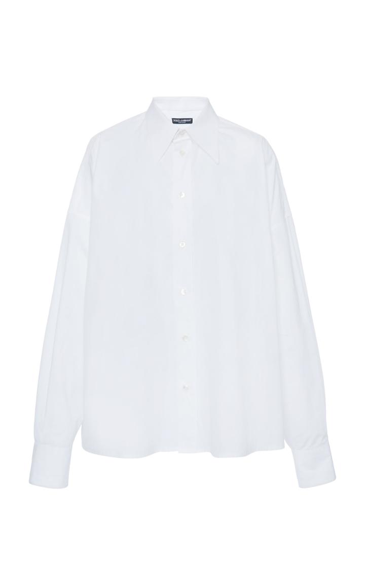 Moda Operandi Dolce & Gabbana Long Sleeve Poplin Shirt