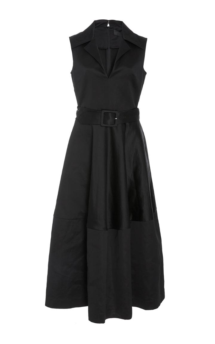 Co Structured Sateen Sleeveless Dress