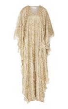 Christian Siriano M'o Exclusive Gold Lace Caftan