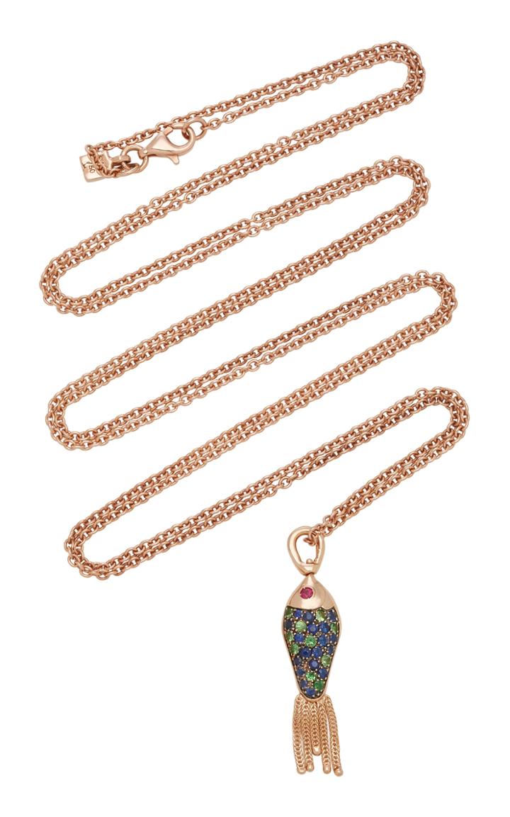 Selim Mouzannar 18k Rose Gold Multi-stone Necklace