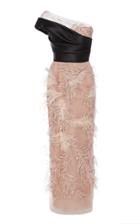 Moda Operandi Marchesa One-shoulder Satin-tulle Dress Size: 0