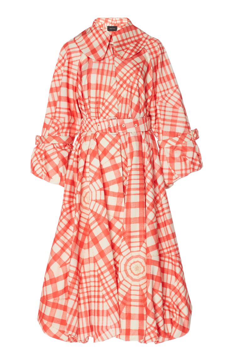 Simone Rocha Bell Gingham Taffeta Coat