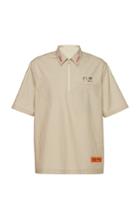 Heron Preston Zip Front Short-sleeve Cotton Shirt