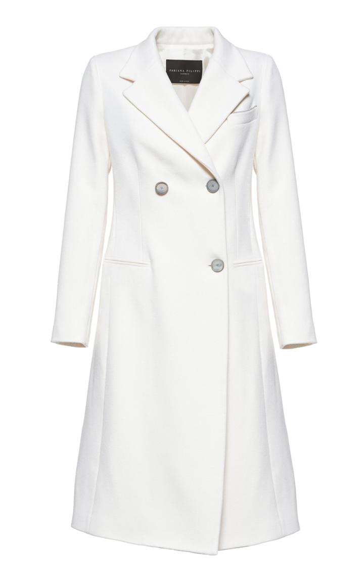 Fabiana Filippi Double Breasted Knee Length Coat