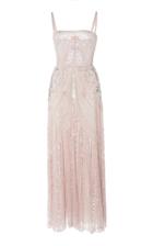 Zuhair Murad Bead Embroidered Tea Length Dress