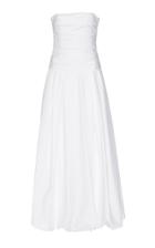 Khaite Ingrid Strapless Cotton-taffeta Gown Size: 0