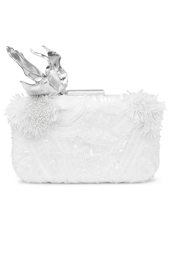 Maticevski Icicles Embellished Beaded Silk Clutch
