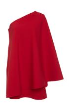 Valentino Draped Wool-blend Mini Dress