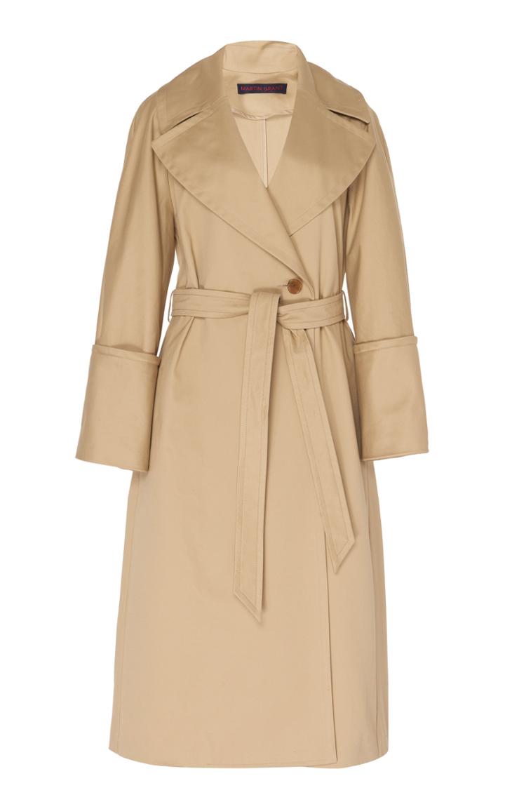 Martin Grant Roll Sleeve Trench Coat