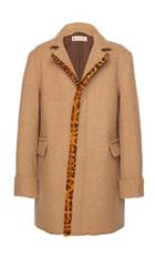 Marni Leopard Trim Coat