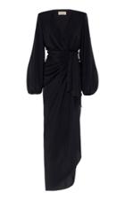 Moda Operandi Alexandre Vauthier Asymmetric Silk-blend Wrap Dress Size: 38