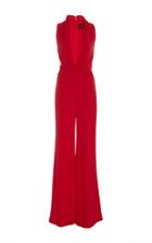 Brandon Maxwell Rolled Collar Jumpsuit
