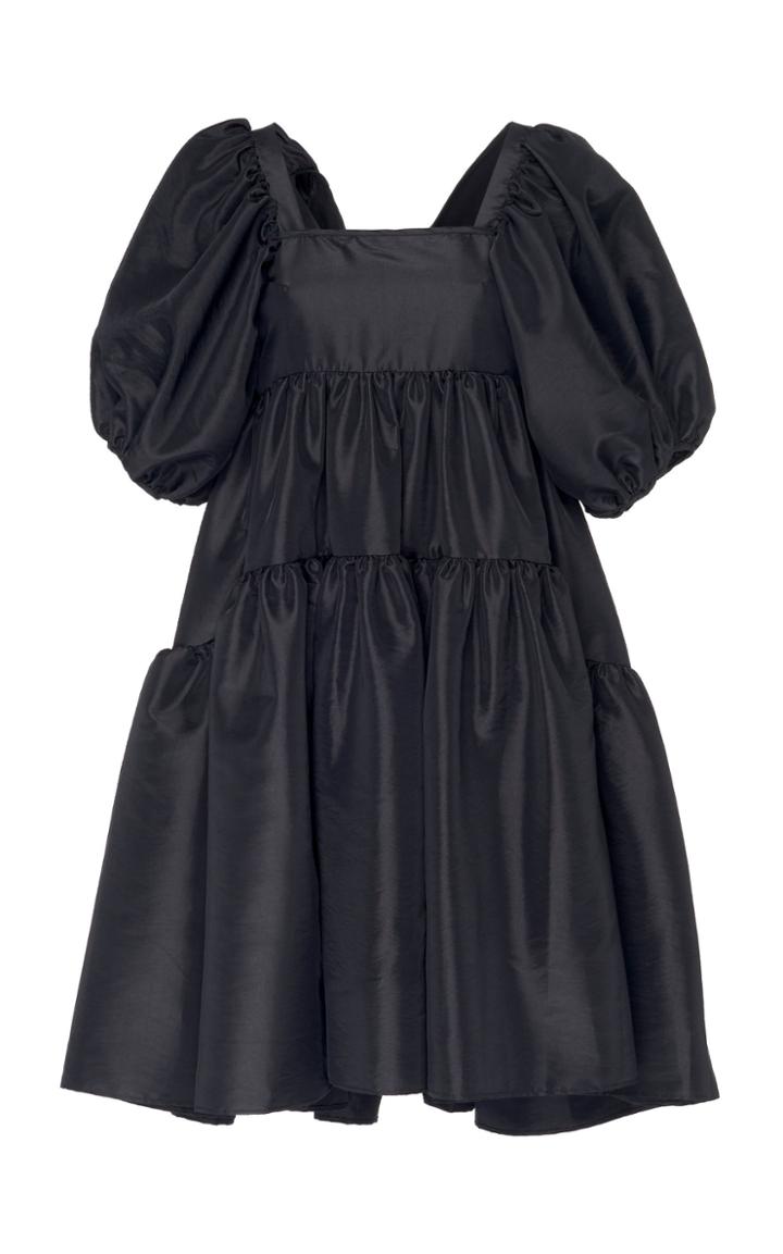 Cecilie Bahnsen Ami Crepe De Chine Puff Sleeve Dress