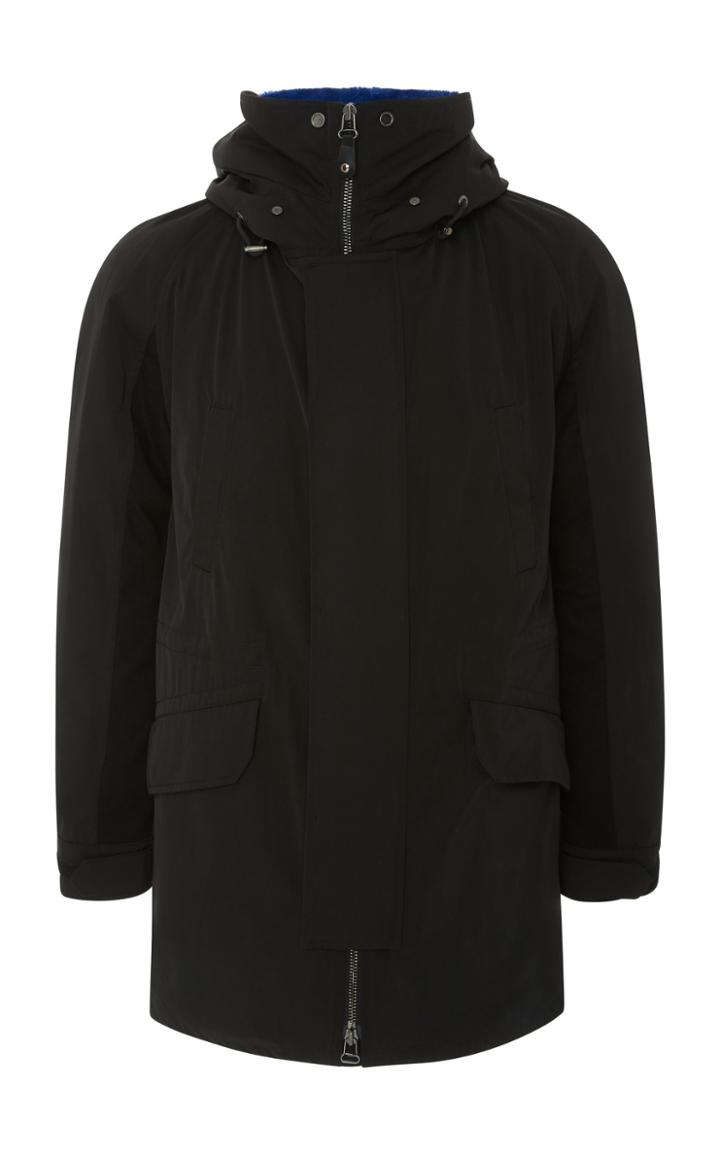 Yves Salomon Paris Fur-lined Wool Gabardine Parka