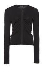 Moda Operandi Tom Ford Ruched Sheer-accented Jersey Top