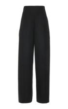 Oscar De La Renta High-waisted Wool-blend Wide-leg Pants Size: 0