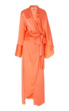Hellessy Daya Assymetric Silk Wrap Dress