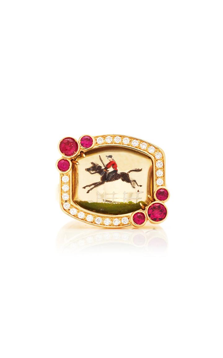 Moda Operandi Francesca Villa 18k Yellow Gold Glory Days Ring Size: 6.5