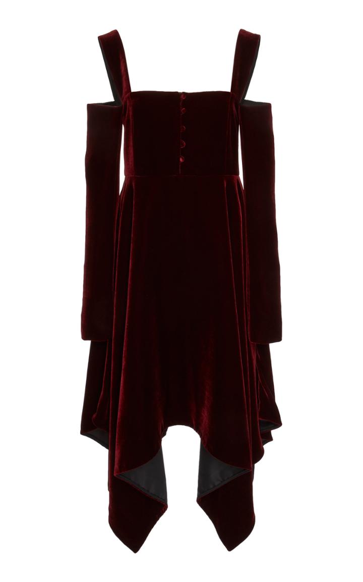 Adeam Long Sleeve Handkerchief Dress