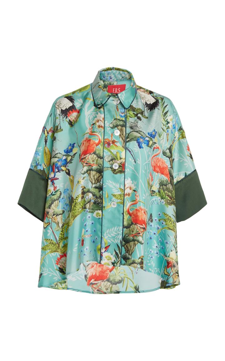 For Restless Sleepers Pistis Cropped Printed Top