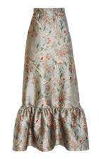 Johanna Ortiz Glorious Wild Life Satin Skirt