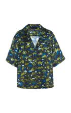 Moda Operandi Alanui Camouflage Silk-cotton Button-front Shirt Size: S