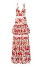 Alexis Cassis Tiered Floral Maxi Dress