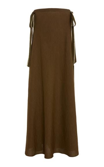 On The Island Nevis Linen Maxi Skirt