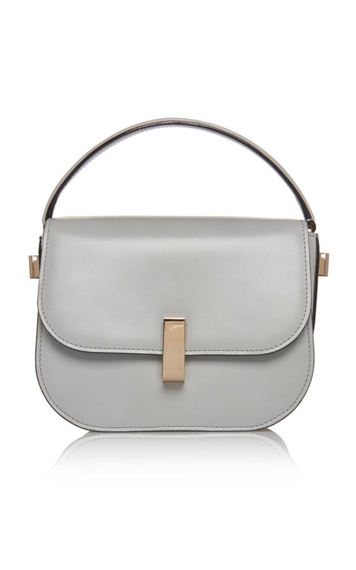 Valextra Iside Mini Leather Top Handle Bag