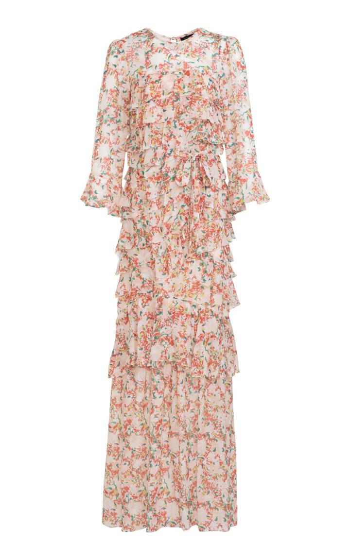 Moda Operandi Saloni Marissa Ruffle Long Dress