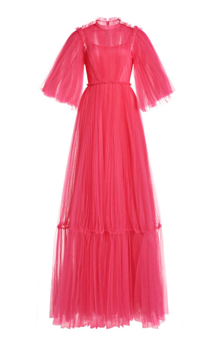 Moda Operandi Huishan Zhang January Pleated Tulle Dress