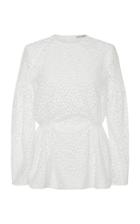Emilia Wickstead Didi Long Sleeve Peplum Top