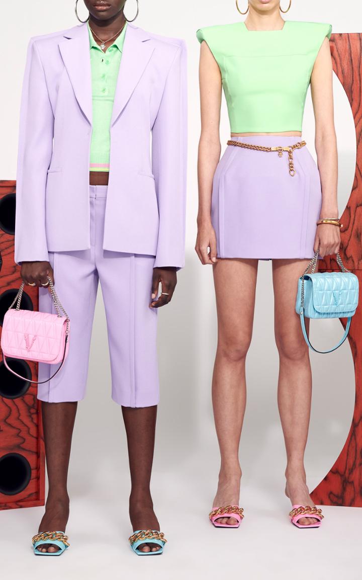 Moda Operandi Versace Bonded Crepe Knee-length Shorts