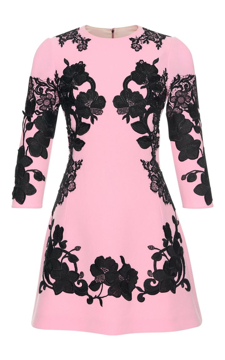 Dolce & Gabbana Floral Lace Mini Dress