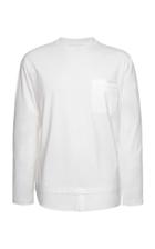 Prada Poplin-trimmed Cotton-jersey T-shirt