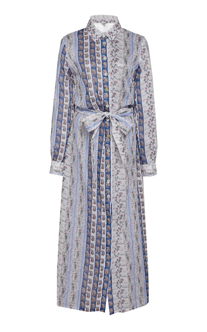 Moda Operandi Liberty London Dina Mixed Marella Printed Cotton-voile Shirt Dress Siz