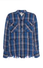 Greg Lauren Plaid Boxy Studio Shirt