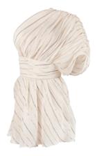 Moda Operandi Leal Daccarett Amaranth Striped Cotton-blend Mini Dress