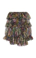 Moda Operandi Dundas Off-the-shoulder Silk-blend Ruffled Mini Dress Size: 36