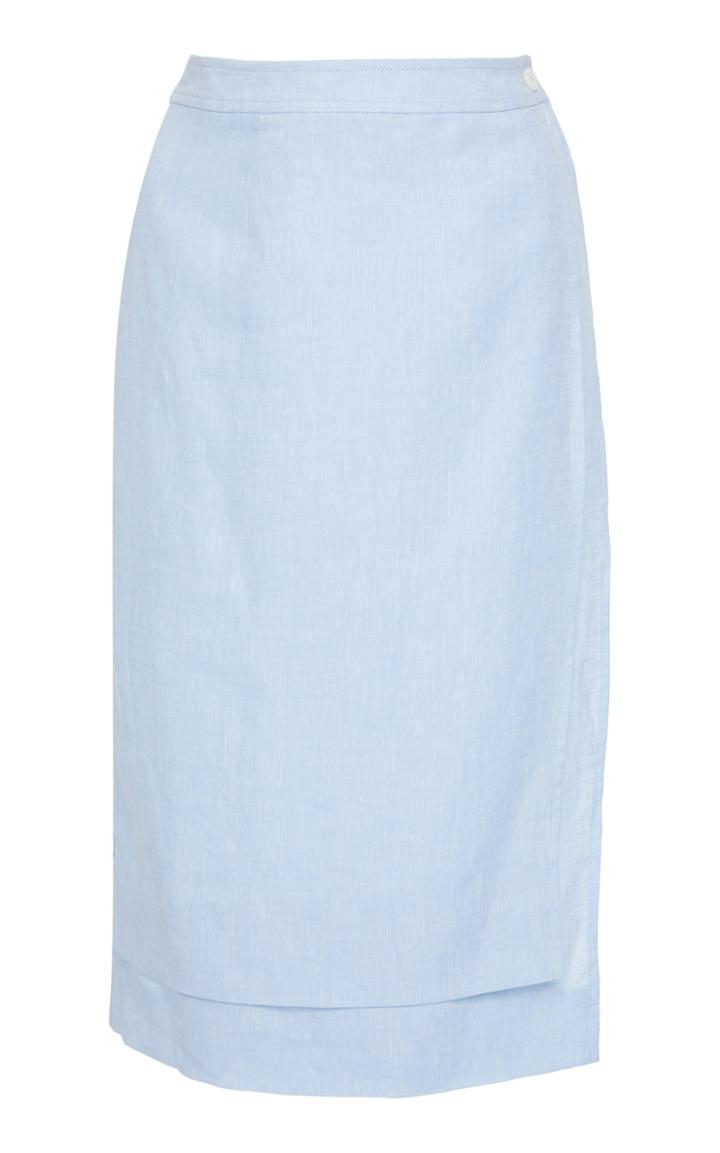 Loup Charmant Fair Bluff Linen Wrap Skirt