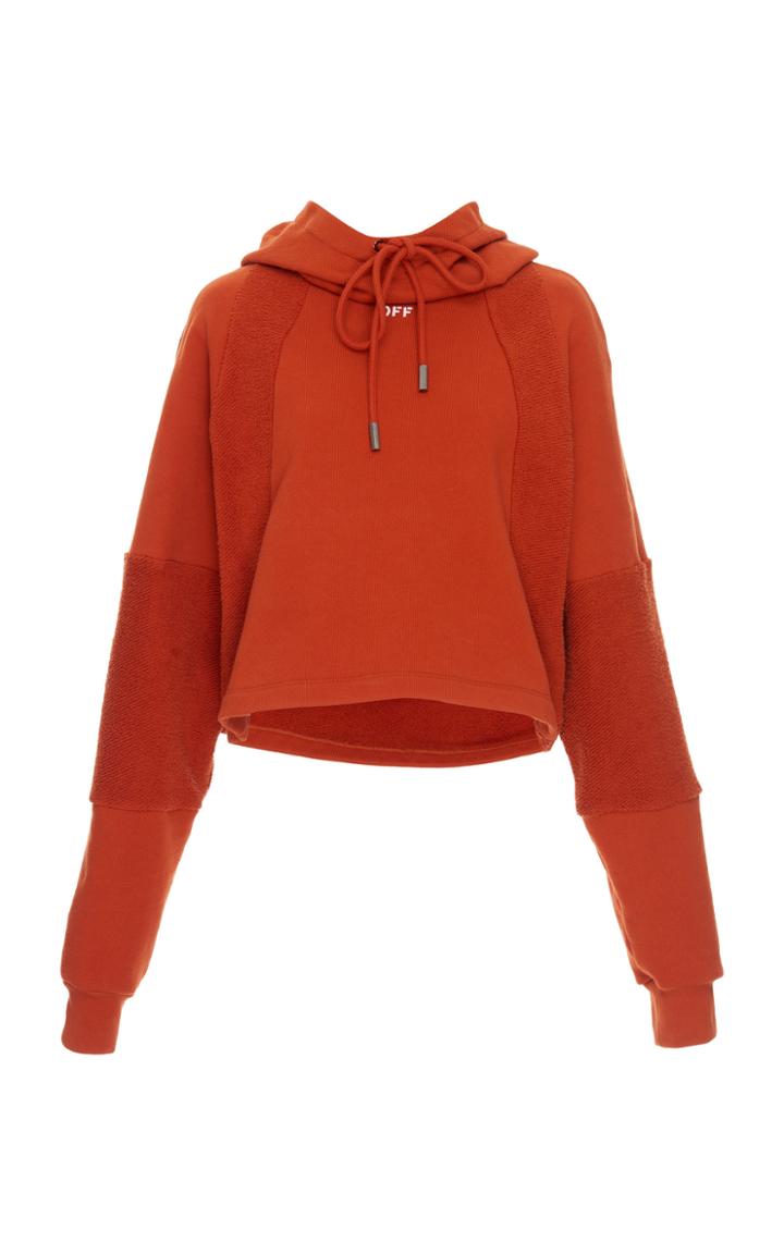 Off-white C/o Virgil Abloh Intarsia Cotton College Hoodie