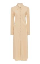 Rosetta Getty Solid Crepe Shirt Dress