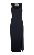 Moda Operandi Valentino Slit Wool-silk Dress