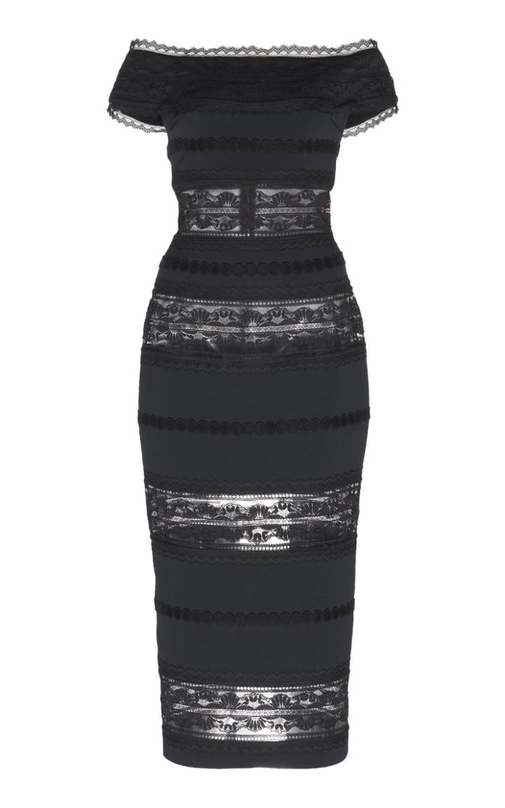 Zuhair Murad Off-the-shoulder Embroidered Cady Dress