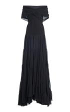 Moda Operandi Giambattista Valli Off-the-shoulder Silk Gown